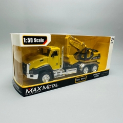 Mô Hình Xe Máy Xúc tỉ lệ 1:50 Hợp kim có thể mở cửa - bánh sau chạy cót - Dài 17cm - rộng 5cm - cao 8.5cm - nặng : 200gram - FULL BOX : box màu SKU : oto116 - n3-k9-t3-s4