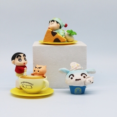 Mô Hình bộ 6 Shin bút chì cosplay - Cao 7.5cm - nặng 200gram - Figure Cậu Bé Bút Chì - bọc túi OPP - Hộp Màu - HM130 - n3-k48-t1-s2