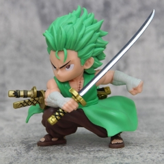 Mô Hình OnePiece Zoro AI chibi trắng thái chiến đấu - cao 13cm - nặng 200gram - Full Box - Figure One Piece N1-K56-T5-S1