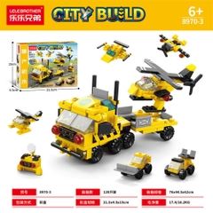 Đồ Chơi Lắp Ghép Lego Xe Máy Bay Vàng (6 IN 1) - 118pcs - Full Box - Sku : LG-8970-3 ( VAT 001-22-11 ) K116-T1-S7