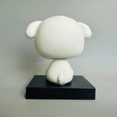 Mô Hình Shin cosplay chó trắng lắc đầu - cao 13cm - ngang 9cm - dọc 7cm - nặng 200gram + Hộp Màu K71-T3-S4