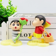 Mô Hình bộ 6 Shin bút chì tình yêu- Cao 9-10cm - nặng 300gram - Figure Cậu Bé Bút Chì - bọc túi OPP - Hộp Màu - HM125 - n3-k59-t4-s1