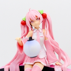 Mô Hình Hatsune Miku Hồng Ngồi Cổng - Cao 22cm - nặng 300gram - Figure Miku - Bọc Túi - No Box - N1-K37-T1-S9
