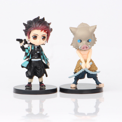 Mô hình đồ chơi - Bộ 6 Nhân Vật Lưỡi Quỷ  - Kimetsu No Yaiba - No Box - N3-K45-T2-S1