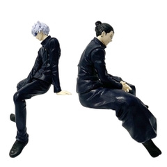 MÔ HÌNH Jujutsu Kaisen GOJOU SATORU đeo kính Dáng ngồi - Cao 13cm - nặng 120gram - Box màu : bọc túi OPP - Figure anime Jujutsu Kaisen - N1-K39-T2-S1
