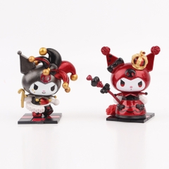 Mô hình kuromi Bộ 8 Melody Gemini Pudding Dog Cinnamon Dog Kuromi có đế Bản Blind Box - cao 8cm - Nặng 200gram - Bọc Túi - Hộp Màu - N3-K36-T2-S2