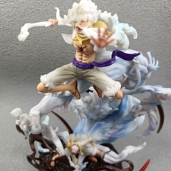 Mô Hình OnePiece luffy gear 5 Trạng thái chiến đấu và đấm đất siêu ngầu cao 23cm nặng 830g , Figure OnePiece - Full Box