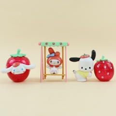 Mô hình kuromi Bộ 6 Melody Kuromi - cao 7-10cm - Nặng 1000gram - No Box - N3-K34-T1-S3