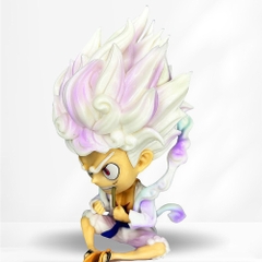 Mô Hình OnePiece luffy gear 5 chibi dáng ngồi - cao 10cm - nặng 100gram no box - Figure One Piece - N1-K53-T1-S2