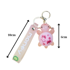 móc khóa rùa hồng nhạt - Dây móc dài : 10cm - Mô Hình Cao : 6cm - Nặng : 50gram - No Box : bọc túi OPP N3-K16-T6-S3