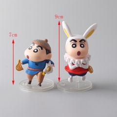 Mô Hình bộ 6 Shin bút chì - Cao 7-9cm - nặng 300gram - Figure Cậu Bé Bút Chì - bọc túi OPP - Hộp Màu - Hm37 N3-K37-T2-S1