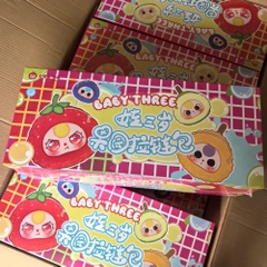 Hàng Chính Hãng - Blinbox babythree trái cây blind box set 6 ngẫu nhiên - cao ~ 13cm - Nặng 500gram - Túi Mù - Hộp Màu