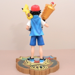 Hàng Cao Cấp -  Mô Hình Pokemon Satoshi cầm cúp bản cao cấp - Cao : 28cm - Nặng : 800gram - Figure pokemon - Full Box - N3-T5