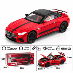 Xe thể thao tỉ lệ 1:22 - chất liệu bằng hợp kim - Có đèn và âm thanh Tính năng mở full cửa - SKU :oto-VB24365 ( VAT : 103-01-180 )