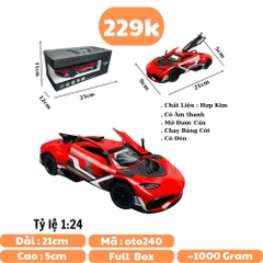 Mô Hình Xe Mercedes AMG ONE đỏ 1 :24 Hợp kim - Có tiếng - đèn pha sáng - Dài 21cm - rộng 9cm - cao 5cm - nặng ~ 1000gram - FULL BOX : box màu SKU : oto240 - N3-K12-T1-S1