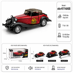 Xe thể thao nhiều màu sắc chất liệu hợp kim , tỉ lệ 1:36 : SKU : oto-K114A68 ( Vat : 103-01-35 )