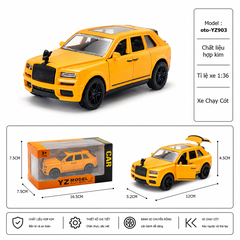 Mô Hình xe rolls royce hợp kim , tỉ lệ 1:36 - Dài 12cm - rộng 5.2cm - cao 4.5cm - SKU : oto-YZ903 - ( Vat : 003-01-35 )