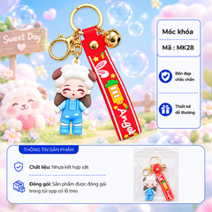 Móc khóa cô gái cô gái Cosplay 12 con giáp - SKU : mk28 - (VAT: MK001-5)