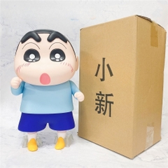 Mô Hình Shin bút chì áo xanh bản to - Phụ Kiện : Đế - Cao 40cm - nặng 1500gram - Figure Cậu Bé Bút Chì - bọc túi OPP - Hộp Carton K13 -T4 - S1