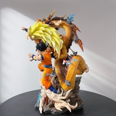 Mô hình DragonBall SonGoku Gohan Goten trạng thái chiến đấu - Cao 28cm -nặng 1500gram - Dragon Ball - Full Box N1-K37-T3-S8