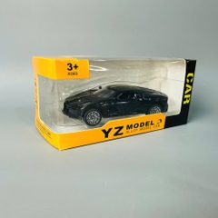 Mô Hình xe bugati đen xọc vàng tỉ lệ 1:36 Hợp kim có thể mở cửa - bánh sau chạy cót - Dài 11cm - rộng 5cm - cao 5cm - nặng : 500gram - FULL BOX : box màu SKU : oto432