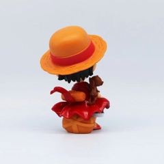 Mô Hình OnePiece Bộ 3 Luffy - Zoro - Sanji AI ChiBi - Cao 13cm - nặng 200gram - Figure OnePiece - Có hộp màu - N3-K38-T2-S1