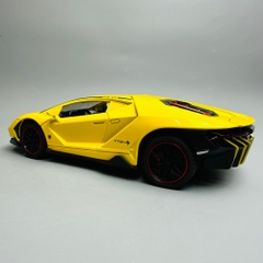 Mô Hình Xe Lamboghini 1:24 vàng Hợp kim có thể mở cửa - bánh sau chạy cót - Có tiếng - đèn pha sáng - Dài 20.5cm - rộng 9.5cm - cao 5cm - nặng : 500gram - FULL BOX : box màu SKU : oto122 - N3-K8-T2-S2