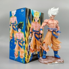 Mô hinh Goku tóc Trắng Bay . Cao 21cm , nặng 220gram - Box Màu - K30-T1-S12