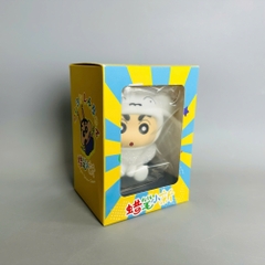 Mô Hình Shin cosplay chó trắng lắc đầu - cao 13cm - ngang 9cm - dọc 7cm - nặng 200gram + Hộp Màu K71-T3-S4