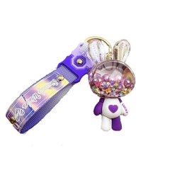 Móc khóa thỏ tím - Dây móc dài : 10cm - Mô Hình Cao : 7cm - Nặng : 50gram - No Box - SKU: moc133 - (Vat: 88223-7)- K79-T2-S8
