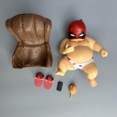 Mô Hình Avenger deadpool Béo ngồi ghế - Cao 12cm - Nặng 350gram - Figure Avenger -  Bọc túi OPP - no box - N1-K48-T1-S2