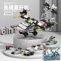 Đồ Chơi Lắp Ghép Lego Máy Bay Chiến Đấu (6 IN 1) - 117 hạt - Full Box - Sku : LG-8971-8 ( VAT 001-22-11 ) - K84-T2-S8 (T3-S8)
