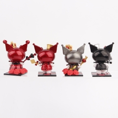 Mô hình kuromi Bộ 8 Melody Gemini Pudding Dog Cinnamon Dog Kuromi có đế Bản Blind Box - cao 8cm - Nặng 200gram - Bọc Túi - Hộp Màu - N3-K36-T2-S2
