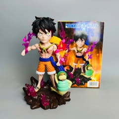 Mô Hình OnePiece luffy tập luyện cùng đệ tử - cao 19cm - nặng 270gram - Hộp Màu - Figure One Piece - N1-K45-T1-S3