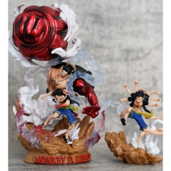 Mô Hình OnePiece bộ 3 luffy gear 4 trạng thái chiến đấu - cao 21cm - nặng 800gram - Figure One Piece - Hộp Màu -  N1-K44-T5-S2
