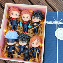 Mô Hình đồ chơi - JUJUTSU KAISEN -  Megumi , Nobara , Yuji Itadori - Chú Thuật Hồi Chiến  Gojo Satoru - No Box - N3-K45-T2-S2