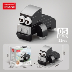 Combo 5 Bộ Lắp Ghép Mô Hình Động Vật 22pcs. SKU: LG-9108-5 ( VAT 001-C5-11 ) - K136-T3-S5