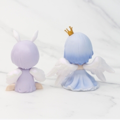 Mô Hình búp bê bộ 4 Thiên Thần Michelle vương miện có cánh - Cao 9cm - nặng 270gram - Figure  Búp Bê Công Chúa - No box - N3-K35-T2-S2