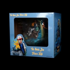 Hàng Cao Cấp -  Mô Hình Pokemon Satoshi cưỡi thú bản cao cấp - Cao : 35cm - Nặng : 2800gram - Figure pokemon - Full Box - N3-T5