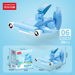 Combo 5 Bộ Lắp Ghép Mô Hình Động Vật Dưới Biển 29pcs. SKU: LG-9103-6 ( VAT 001-C5-11 ) K135-T3-S6