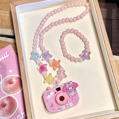 Dây Đeo Cổ Máy Ảnh Chiếu Hình Cute Kuromi Phát Sáng Xinh Xắn - Cao 5.8cm Dài : 5.4cm - Nặng : 50gram - boc túi - no box