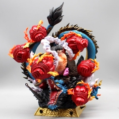 Hàng Thanh Lý Đã Qua Sử Dụng - Mô Hình One Piece Luffy đại chiến Kaido - Cao 20cm - nặng 2kg2 - Figure OnePiece - box màu -