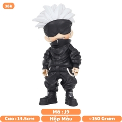 Mô Hình Gojo Satoru bịt mắt dáng đứng - Cao 14.5cm - nặng 150Gram - bọc túi OPP - Hộp Màu - Figure anime Jujutsu Kaisen - K59-T3-S6