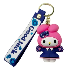 Móc khóa kuromi hồng - dây dài 11cm mô hình cao 6cm - nặng : 50gram - SKU: moc226 - (Vat: MK001) -  K77-T6-S1