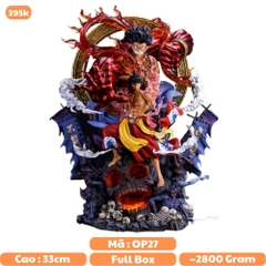 Hàng Loại 1 - Mô Hình OnePiece Luffy gear 4 king fado siêu đẹp cao 33cm - Figure OnePiece - Full box - Hộp màu đẹp - K13-T4-S2,S3