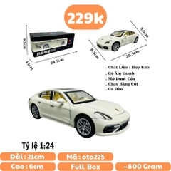 Mô Hình Xe porcher Trắng 1:24 Hợp kim - Có tiếng - đèn pha sáng - Dài 20.5cm - rộng 8.5cm - cao 5.5cm - nặng ~ 800gram - FULL BOX : box màu SKU : oto225 - N3-K8-T2-S4