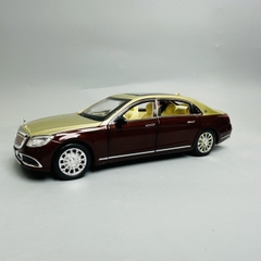 Mô Hình xe mẹc maybach nâu đồng tỉ lệ 1:24 Hợp kim có thể mở cửa - bánh sau chạy cót - Dài 21cm - rộng 9cm - cao 5cm - nặng : 1000gram - FULL BOX : box màu SKU : oto299 n3-k7-t2-s4