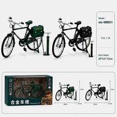 Mô Hình xe đạp thống nhất 1:10 Hợp kim - Phụ kiện : bơm - Dài 17.5cm - rộng 6cm - cao 11cm - nặng ~ 500gram - FULL BOX : box màu SKU : VB8011 - (VAT: 103-04-80)