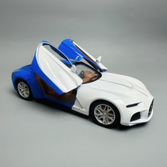 Mô Hình xe bugati xanh trắng 1:24 Hợp kim - Có tiếng - đèn pha sáng - Dài 20cm - rộng 8.5cm - cao 3cm - nặng ~ 800gram - FULL BOX : box màu SKU : oto261 - N3-K6-T1-S1