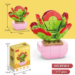 Bộ lắp ghép Hoa 117pcs . SKU: LG-8938-5 ( VAT 001-06-11 ) K118-T1-S5